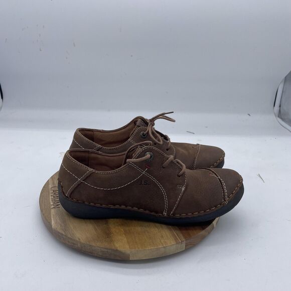 Josef Seibel Fergey Oxfords Womens 6 Brown Leather Lace Up Comfort Walking Shoes - Picture 1 of 11
